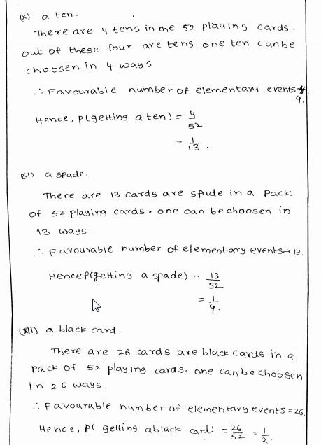 RD Sharma class 8 Solutions Chapter 26 Data Handling-IV Probability Ex 26.1 Q 5 iii