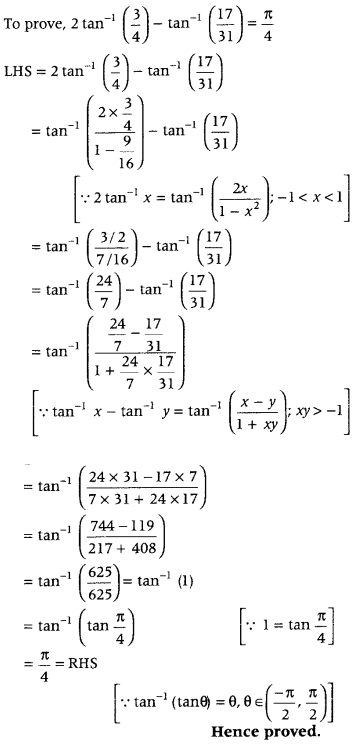 Inverse Trigonometric Functions Class 12 Maths Important Questions Chapter 2 69
