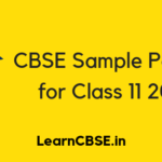 CBSE Sample Papers for Class 11