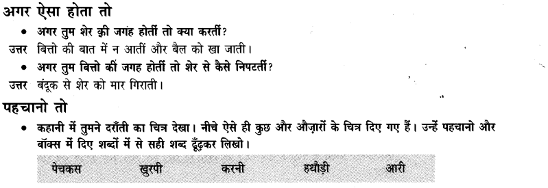 NCERT Solutions for Class 3 Hindi Chapter-5 बहादुर बितो 5