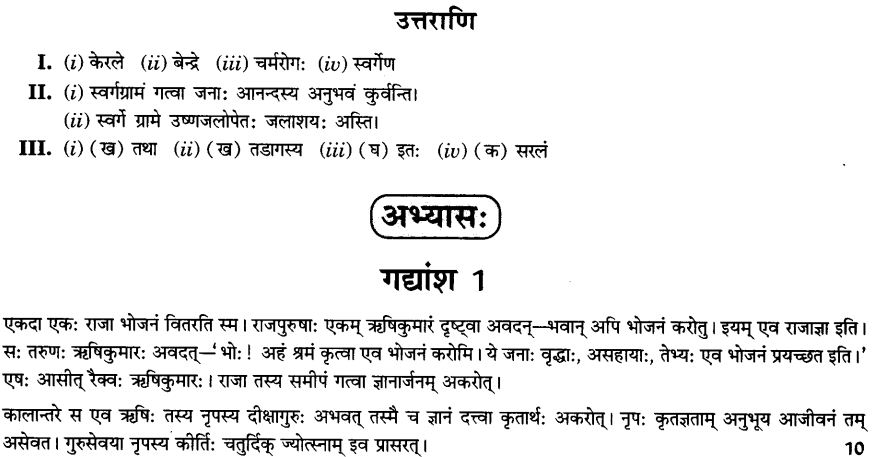 NCERT Solutions for Class 10th Sanskrit Chapter 1 अपठित -अवबोधनम 40