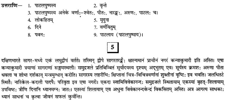 NCERT Solutions for Class 10th Sanskrit Chapter 1 अपठित -अवबोधनम 8