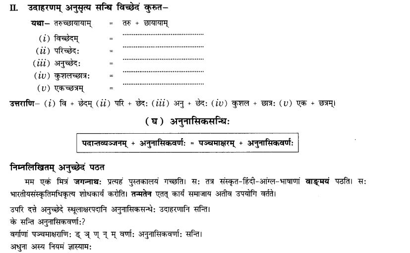 NCERT Solutions for Class 10th Sanskrit Chapter 1 सन्धि 18