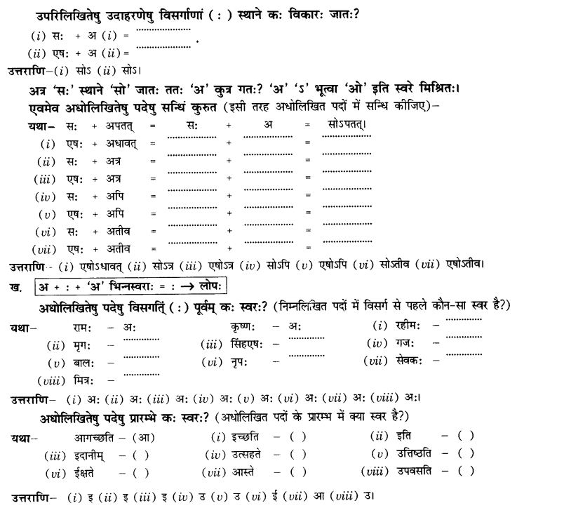 NCERT Solutions for Class 10th Sanskrit Chapter 1 सन्धि 21