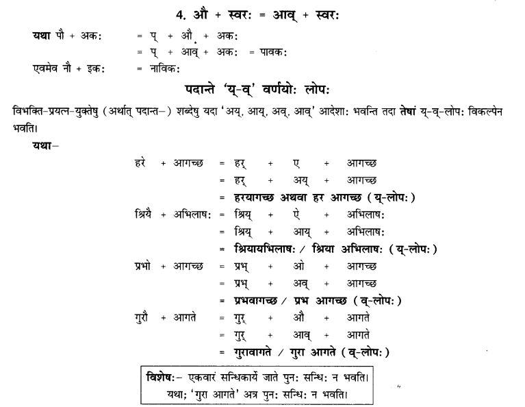 NCERT Solutions for Class 10th Sanskrit Chapter 1 सन्धि 3