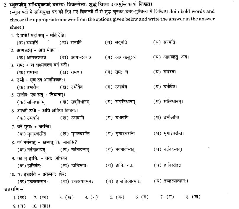 NCERT Solutions for Class 10th Sanskrit Chapter 1 सन्धि 42