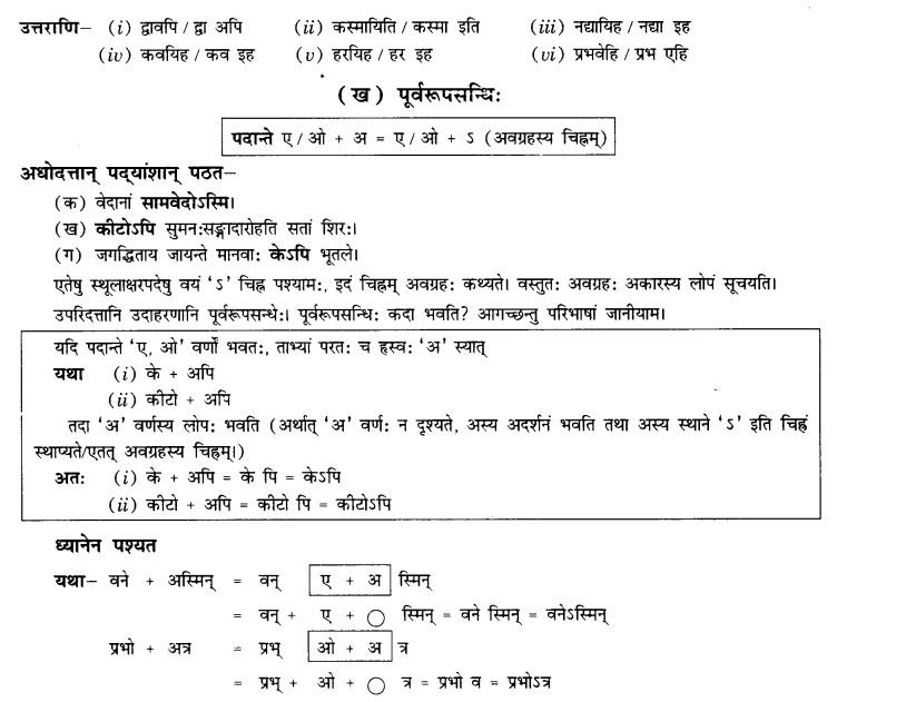 NCERT Solutions for Class 10th Sanskrit Chapter 1 सन्धि 7