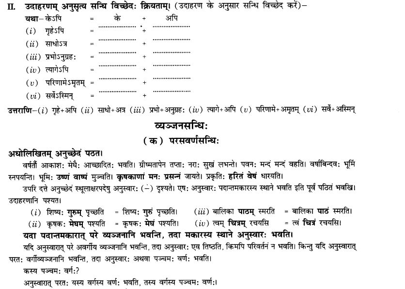 NCERT Solutions for Class 10th Sanskrit Chapter 1 सन्धि 9