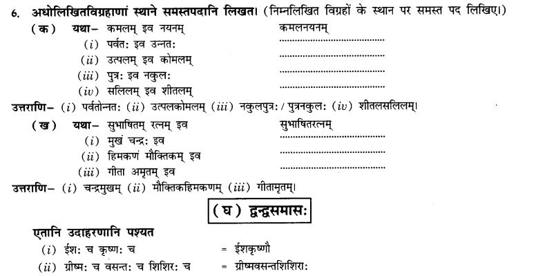 NCERT Solutions for Class 10th Sanskrit Chapter 3 Samasah 21