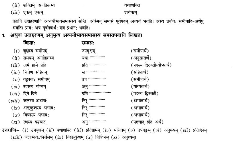 NCERT Solutions for Class 10th Sanskrit Chapter 3 Samasah 26