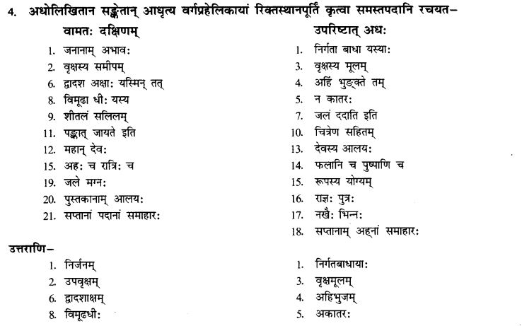 NCERT Solutions for Class 10th Sanskrit Chapter 3 Samasah 29