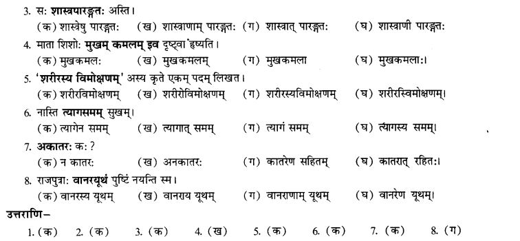 NCERT Solutions for Class 10th Sanskrit Chapter 3 Samasah 34