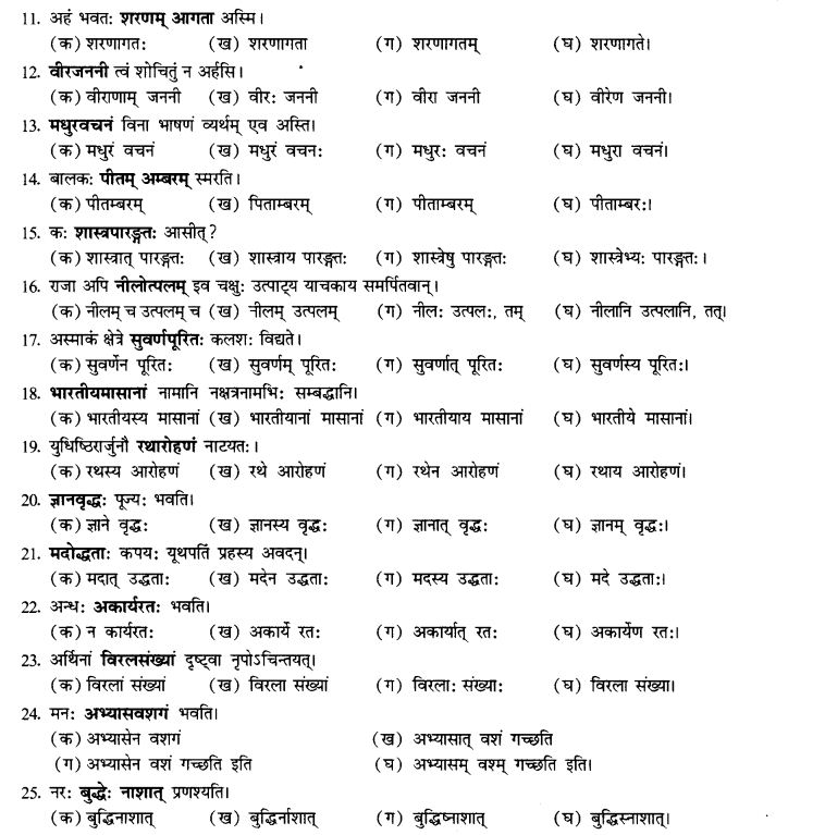NCERT Solutions for Class 10th Sanskrit Chapter 3 Samasah 36