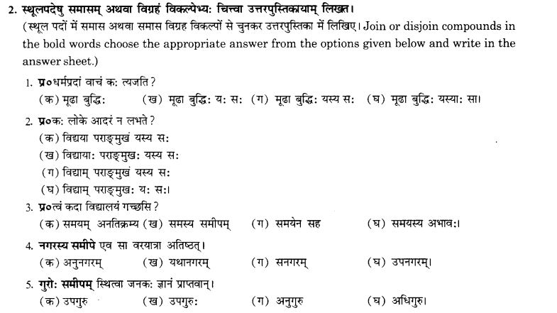 NCERT Solutions for Class 10th Sanskrit Chapter 3 Samasah 39