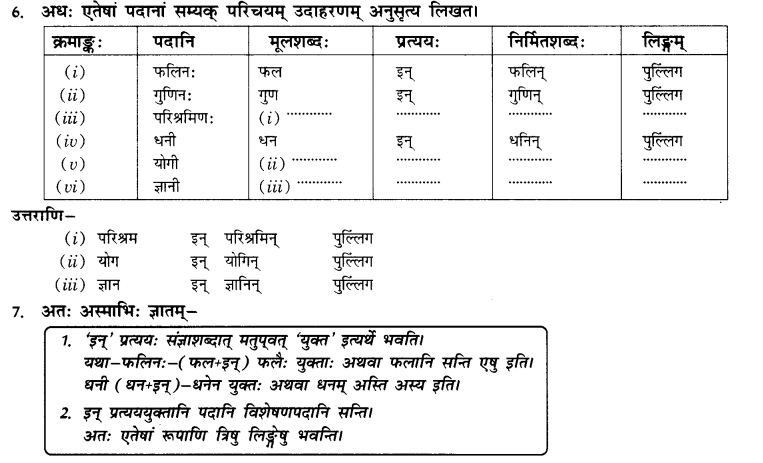 NCERT Solutions for Class 10th Sanskrit Chapter 4 Pratyayah 21