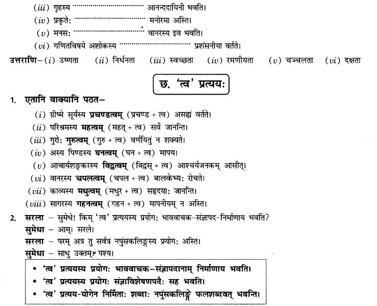 NCERT Solutions for Class 10th Sanskrit Chapter 4 Pratyayah 32