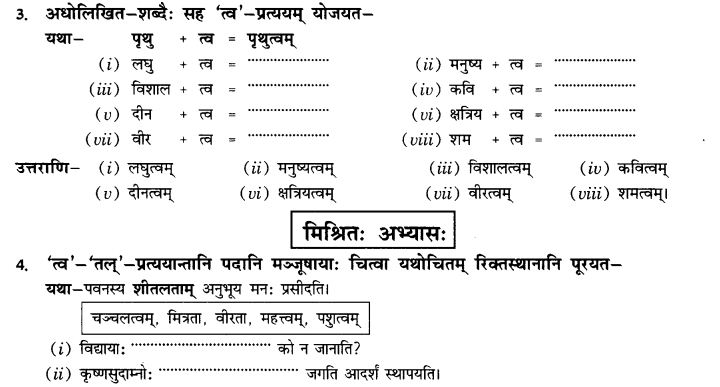 NCERT Solutions for Class 10th Sanskrit Chapter 4 Pratyayah 33