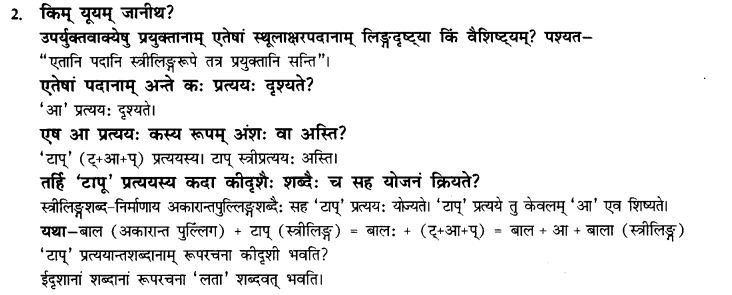NCERT Solutions for Class 10th Sanskrit Chapter 4 Pratyayah 35