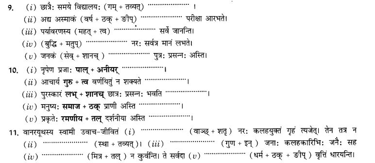 NCERT Solutions for Class 10th Sanskrit Chapter 4 Pratyayah 46