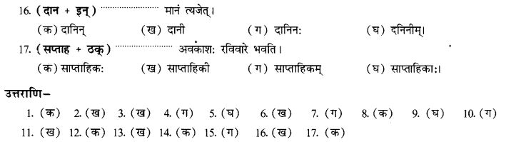 NCERT Solutions for Class 10th Sanskrit Chapter 4 Pratyayah 52