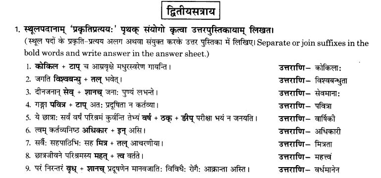 NCERT Solutions for Class 10th Sanskrit Chapter 4 Pratyayah 57