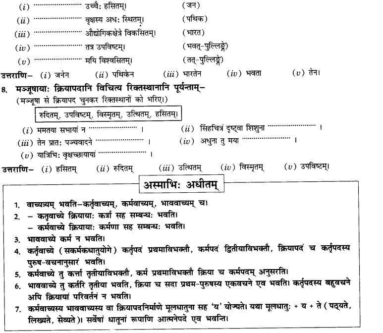 NCERT Solutions for Class 10th Sanskrit Chapter 5 वाच्यम् 15