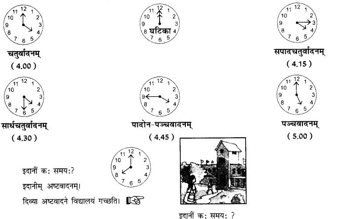 NCERT Solutions for Class 10th Sanskrit Chapter 6 Kaha Samayaha 1