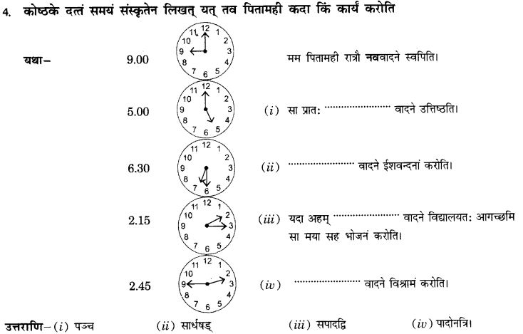 NCERT Solutions for Class 10th Sanskrit Chapter 6 Kaha Samayaha 10