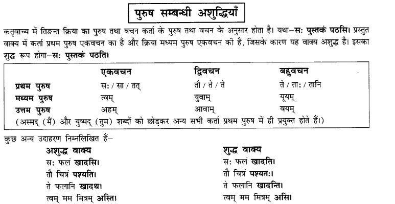 NCERT Solutions for Class 10th Sanskrit Chapter 8 Vachana Lingam Purusha Lakaara Dusya Samsheedhanam 6
