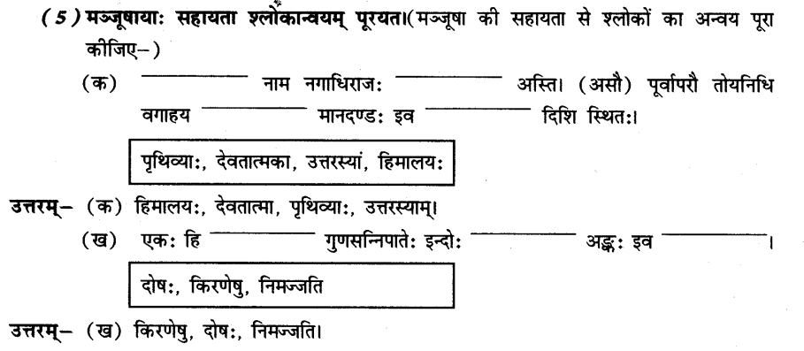 NCERT Solutions for Class 8th Sanskrit Chapter 13 हिमालयः 8