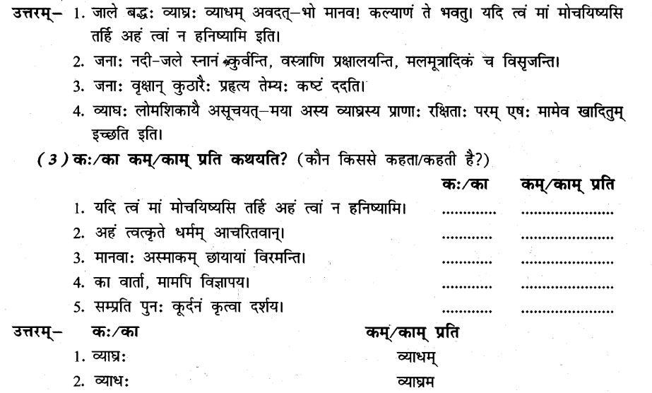 NCERT Solutions for Class 8th Sanskrit Chapter 5 धर्मे धमनं पापे पुण्यम 8