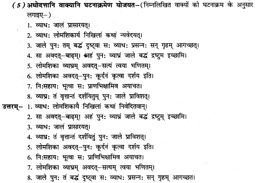 NCERT Solutions for Class 8th Sanskrit Chapter 5 धर्मे धमनं पापे पुण्यम 10