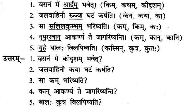 NCERT Solutions for Class 8th Sanskrit Chapter 7 जलवाहिनी 12