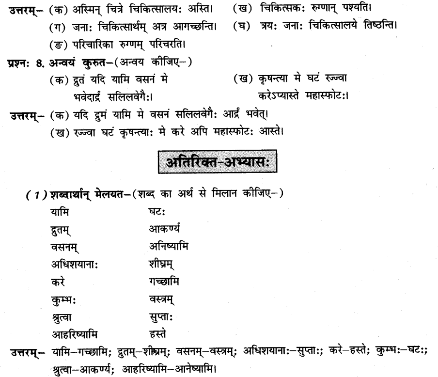 NCERT Solutions for Class 8th Sanskrit Chapter 7 जलवाहिनी 6