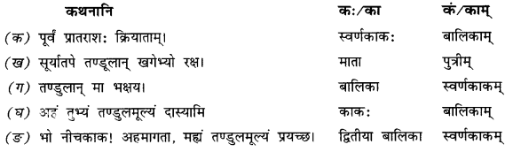NCERT Solutions for Class 9 Sanskrit Shemushi Chapter 2 स्वर्णकाकः 5