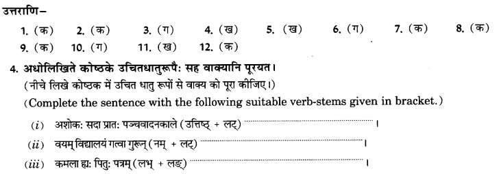 NCERT Solutions for Class 9th Sanskrit Chapter 10 Vidhiliga Lakarah 18