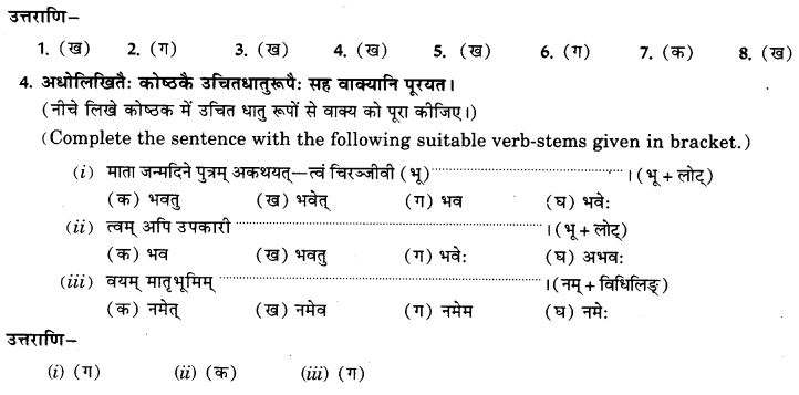 NCERT Solutions for Class 9th Sanskrit Chapter 10 Vidhiliga Lakarah 26