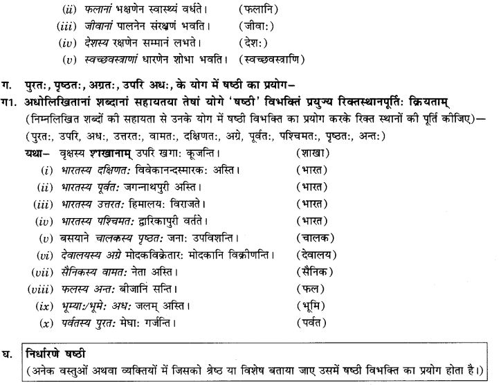 NCERT Solutions for Class 9th Sanskrit Chapter 15 Sambandha Karaka Prayogah 3