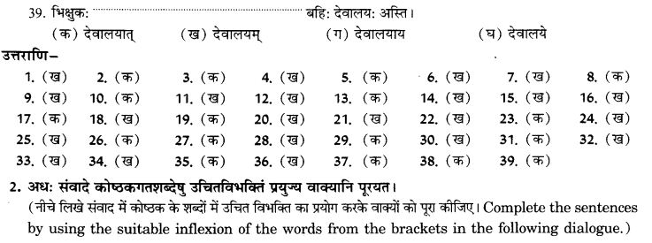 NCERT Solutions for Class 9th Sanskrit Chapter 16 Adhikarana Karak Proyogah 12