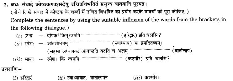 NCERT Solutions for Class 9th Sanskrit Chapter 16 Adhikarana Karak Proyogah 22