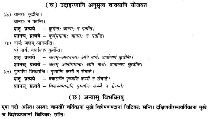 NCERT Solutions for Class 9th Sanskrit Chapter 19 Shatr Shanach Pratyayoh Prayogah 4
