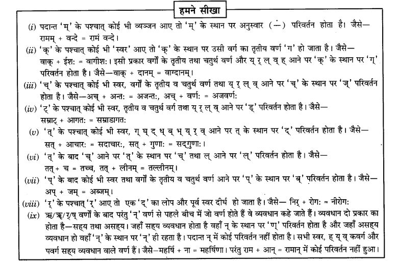NCERT Solutions for Class 9th Sanskrit Chapter 3 Vyajtrnasandhihi 17