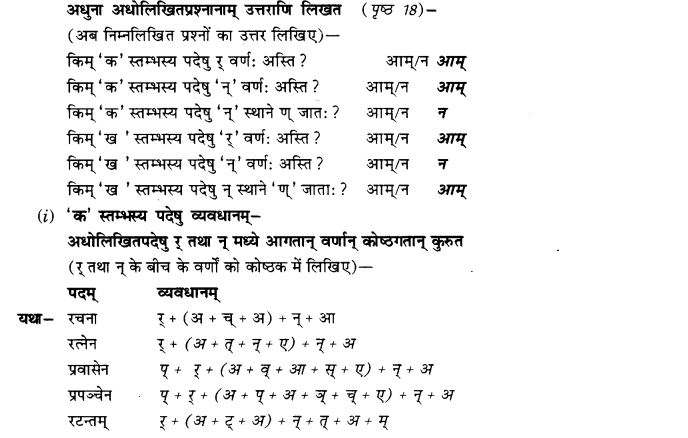 NCERT Solutions for Class 9th Sanskrit Chapter 3 Vyajtrnasandhihi 7