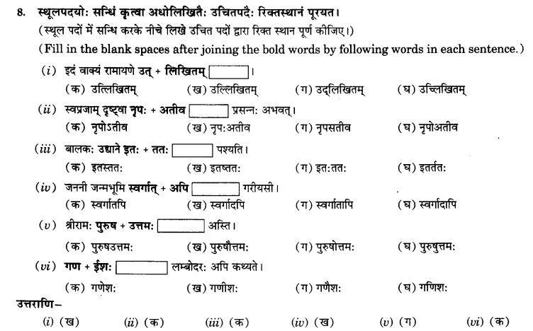 NCERT Solutions for Class 9th Sanskrit Chapter 4 Visargsandhih 21