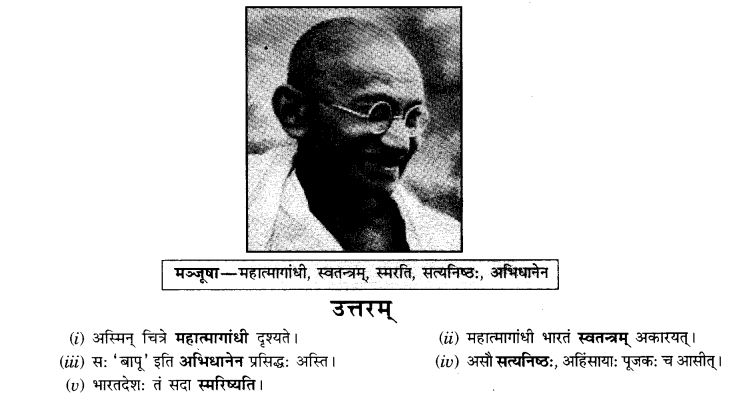 NCERT Solutions for Class 9th Sanskrit Chapter 4 चित्राधारितम् वर्णनम् 5