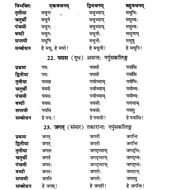 NCERT Solutions for Class 9th Sanskrit Chapter 5 Anathsabdhah, Halanthsabdah, Sarvnamsabdah, Sankhyavachansabdah 10