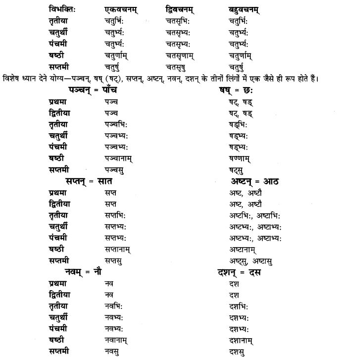 NCERT Solutions for Class 9th Sanskrit Chapter 5 Anathsabdhah, Halanthsabdah, Sarvnamsabdah, Sankhyavachansabdah 22