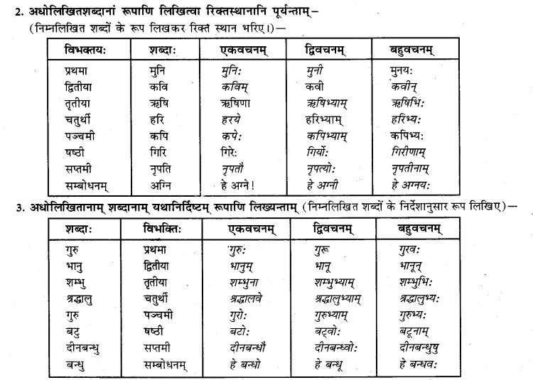 NCERT Solutions for Class 9th Sanskrit Chapter 5 Anathsabdhah, Halanthsabdah, Sarvnamsabdah, Sankhyavachansabdah 26