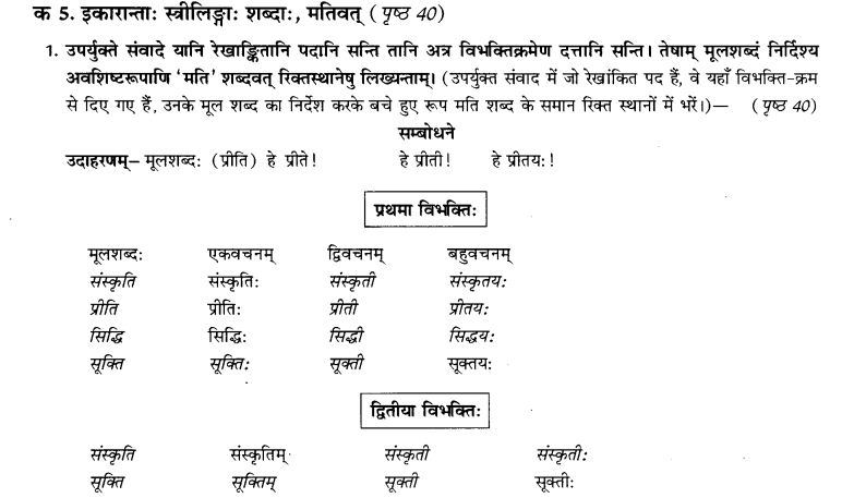 NCERT Solutions for Class 9th Sanskrit Chapter 5 Anathsabdhah, Halanthsabdah, Sarvnamsabdah, Sankhyavachansabdah 32
