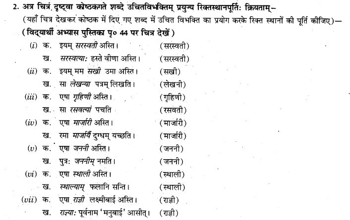 NCERT Solutions for Class 9th Sanskrit Chapter 5 Anathsabdhah, Halanthsabdah, Sarvnamsabdah, Sankhyavachansabdah 37